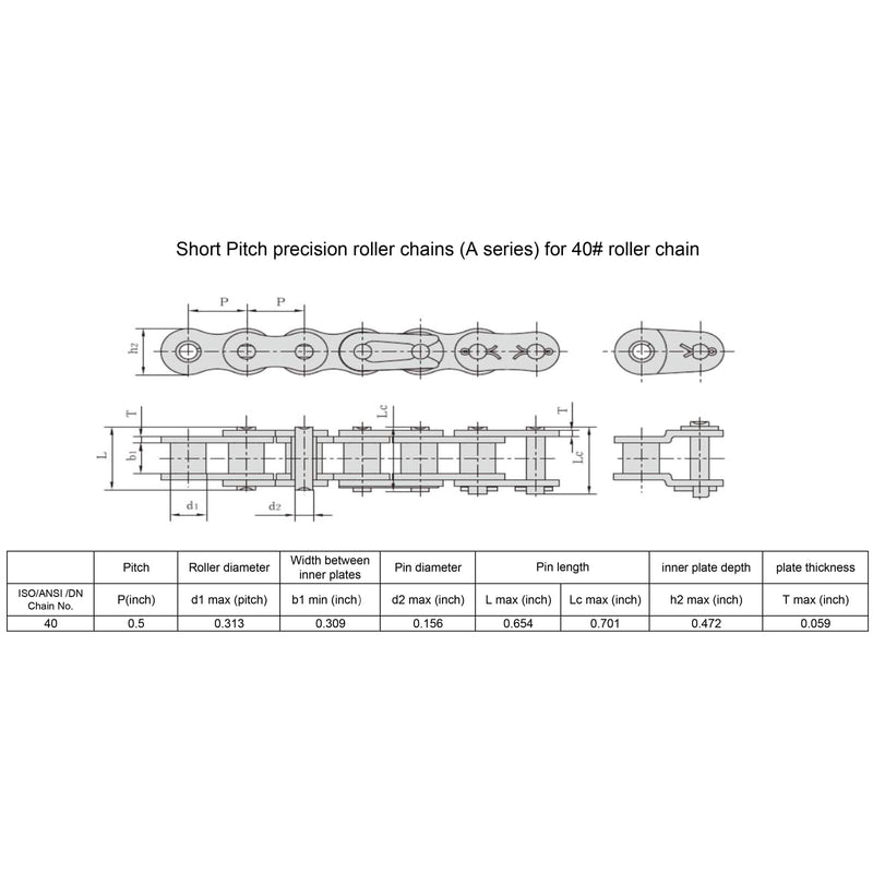 [Australia - AusPower] - #40 Roller Chain Sprocket Type B 5/8 inch Bore 9 Tooth, Hardened Antirust 1045 Steel Drive Sprockets 40B9-5/8 