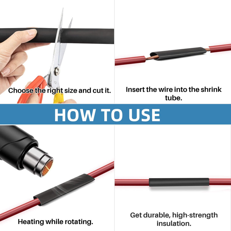 [Australia - AusPower] - Heat Shrink Tubing 1/2 Inch - 3:1 Ratio Heat Shrink Sleeves Heavy Duty Marine Grade Heat Shrink Wire Cable Tubing Electrical Shrink Wrap Tubing Adhesive 10ft. 