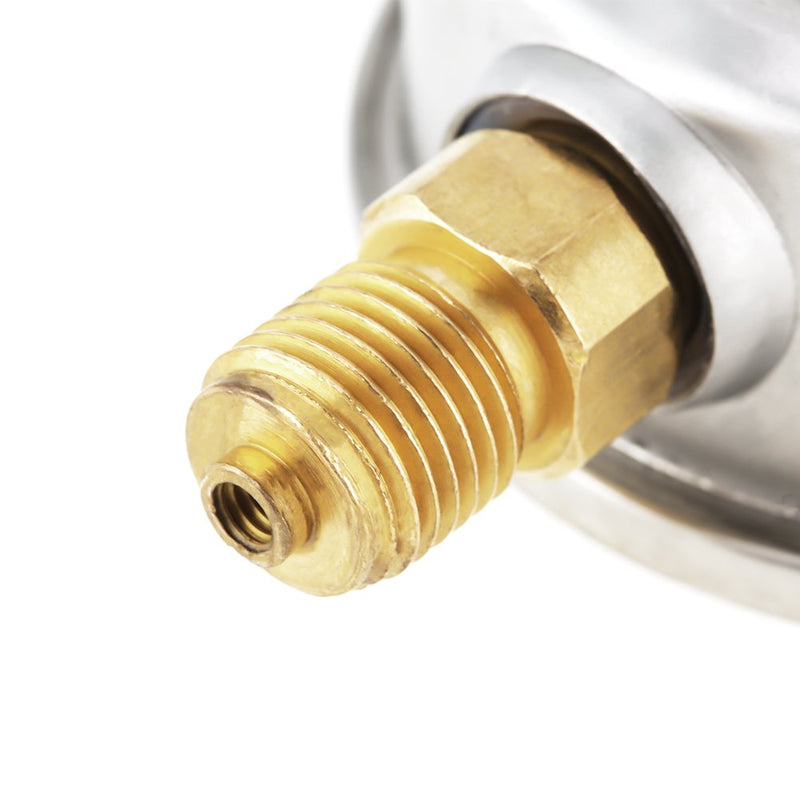 [Australia - AusPower] - Hydraulic Pressure Gauge, 0-400Bar / 0-5800PSI G1/4 63mm Plumbing Industrial Manometer Dial Pressure Gauge Meter for Water Oil Fuel 