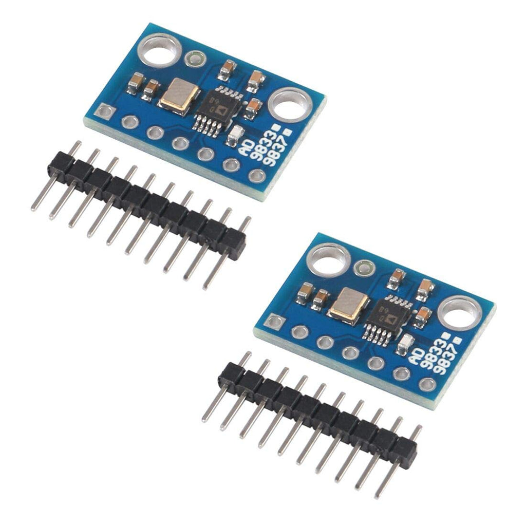 2pcs AD9833 Sine Square Wave DDS Signal Generator Programmable Microprocessors Serial Interface Module