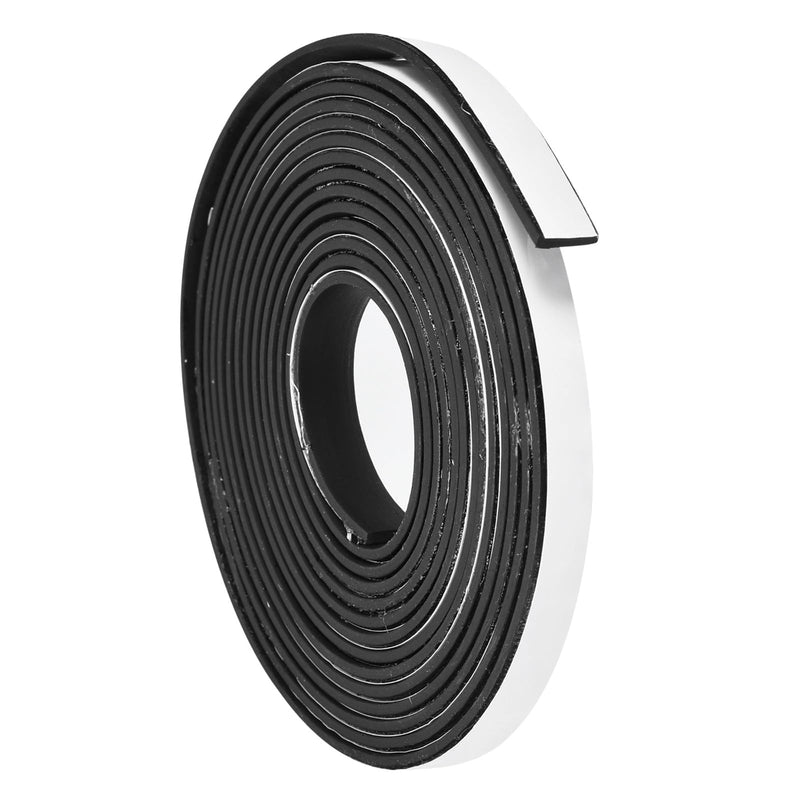 uxcell Adhesive Rubber Strips, 0.4" W x 5/64" T x 10'L Solid Neoprene Rubber Sheet Rolls with Adhesive Backing for DIY Gaskets Seals Pads Crafts 0.4"W x 5/64"T x 10'L 1