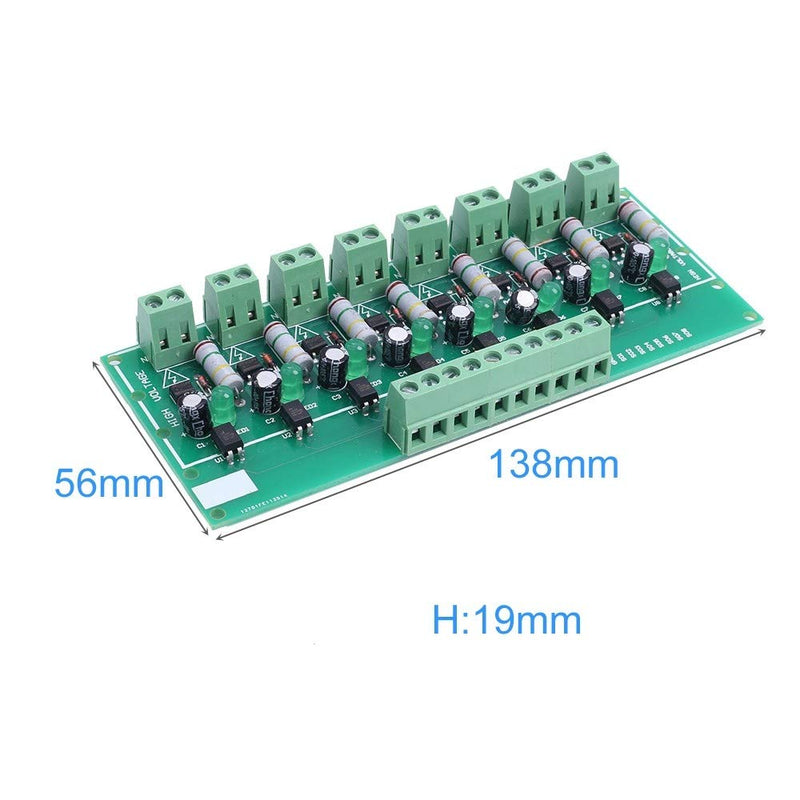 [Australia - AusPower] - Optocoupler Isolation Module,AC 110V 220V 8-Channel PNP Power Monitor Voltage Level Converter Module 