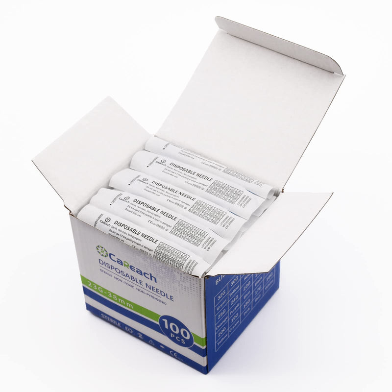 [Australia - AusPower] - 100pcs 25 Gauge Needles 1inch for Industrial Lab Accessories, Measuring and Refilling Inks 25Ga 1 inch 
