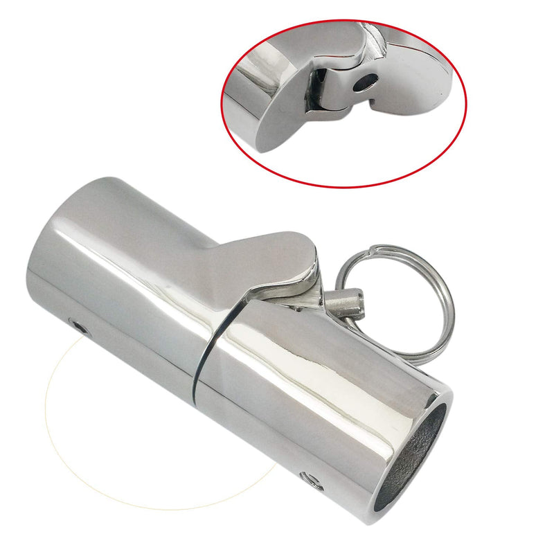 316SS Marine Grade Boat Pipe Connector, Stainless Steel Folding Swivel Coupling Tube Pipe Connector Boat Hardware Fitting for (22mm) 7/8inch Tube For (25mm)1nch O.D tube