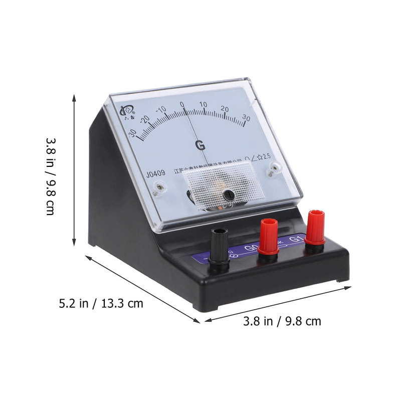 [Australia - AusPower] - Angoily Ammeter Physics Experiment Apparatus Analog Ampere Tester Hand Tools Analog Galvanometer Manual Volt Meter Current Measuring Indicator Microammeter Panel Plastic Ohmmeter 