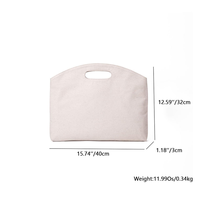 [Australia - AusPower] - Top-Handle Bag with Sleek Design, Fits Laptops, Legal Size Documents and More - Perfect for Work or School Beige 