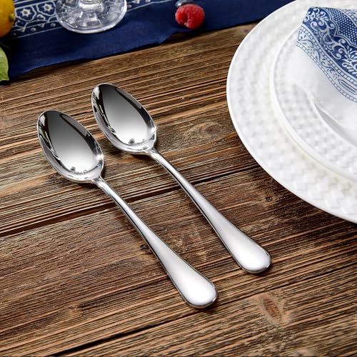 KEAWELL Premium Verona 8-Piece 7.6-Inch Dinner Spoon Set (8, Dinner Spoons)