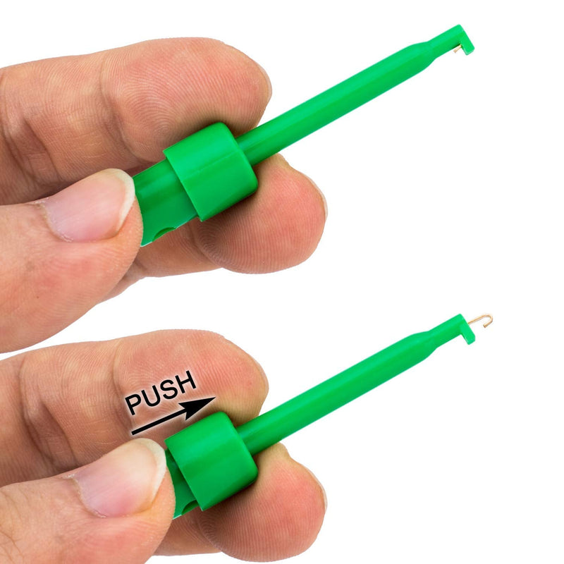 [Australia - AusPower] - RUNCCI-YUN 30 Pieces Measuring Clamps, Measuring Tips, Multimeter Wire Lead Test Clip, Electronic Mini Test Probe Set, for Repair Tool, PCB Tester, Grabber, Multimeter Tweezers Clip, IC Hook Test Clip 
