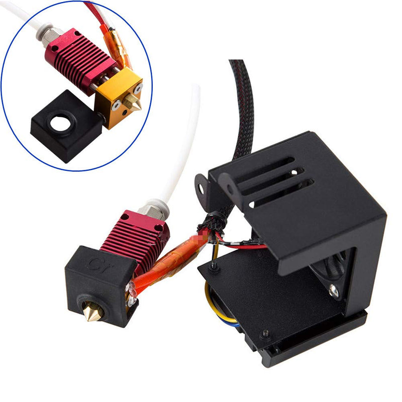 [Australia - AusPower] - CR-10S 3D Printers Original Replacement Parts/Accessories Full Assemble MK8 Extruder Hot End Kits (with Nozzle 0.4mm /0.2mm /0.3mm /0.5mm) fit for Creality 3D Printing Printer CR-10 CR-10S S4 S5 