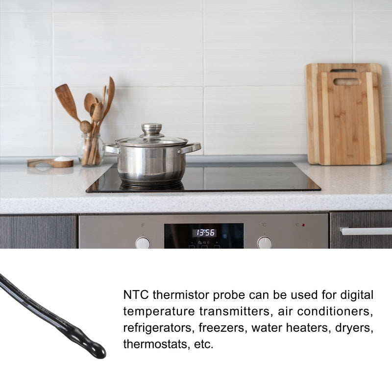 [Australia - AusPower] - NTC Thermistor Probe 5K 1.3ft Waterproof Epoxy Temp Sensor Probe, [for Digital Temperature Transmitter] - 5pcs 
