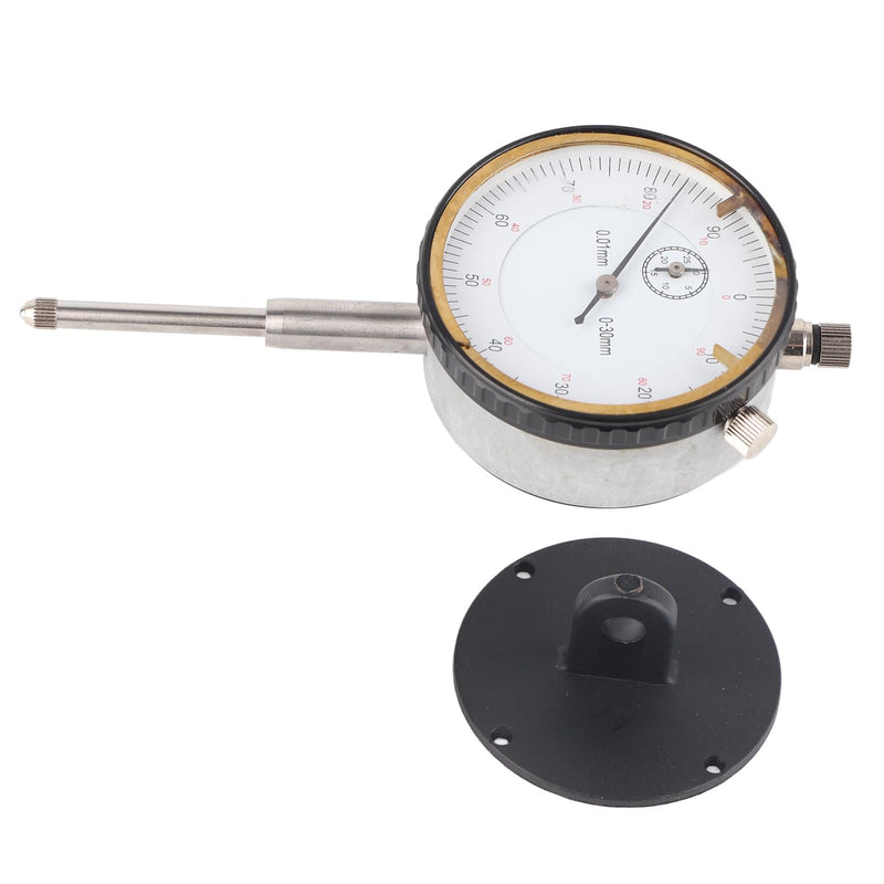 [Australia - AusPower] - Dial Indicator,0-30mm Brass Movement 7-Bearings High Speed Steel Probe Head Measurement Tool, Dial Gauge Test Indicator, Measuring Tool 