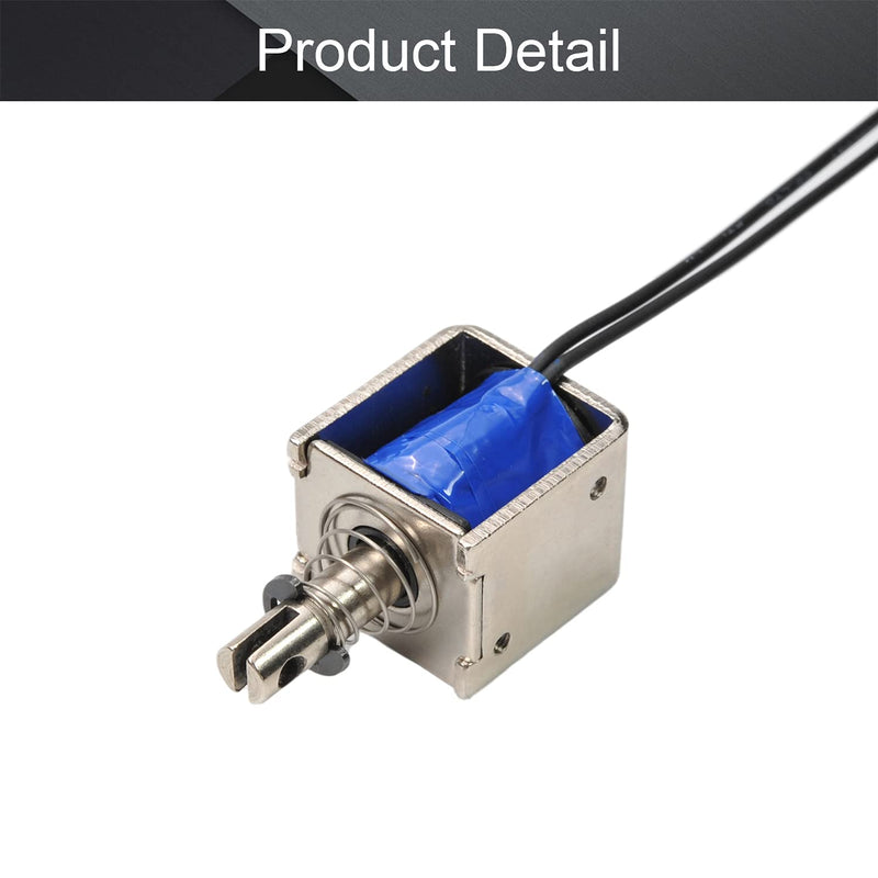 [Australia - AusPower] - Fielect DC 12V 20N Push Pull Type Solenoid Electromagnet, 10mm 2A Open Frame Type Solenoid Electromagnet, Linear Motion, JF-0826B-12V Models : JF-0826B-12V 