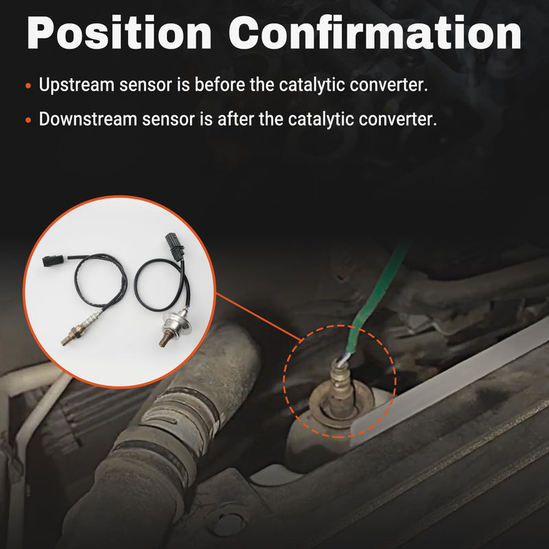 [Australia - AusPower] - 2 PCS Oxygen Sensor Upstream Downstream O2 Sensor Compatible with 2.0L 2.4L 2009-2015 Hyundai Santa Fe Tucson Sonata, Kia Forte Forte5 Optima Rondo Sorento Replace 234-5029 234-4238 