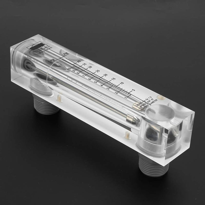 [Australia - AusPower] - Jeanoko 1-10GPM Liquid Flowmeter Knob Panel Type Meter Panel Mount Type Flowmeter Measurement ZG1" Plastic Tube Type Water Rotameter Acylic Flowmeter 