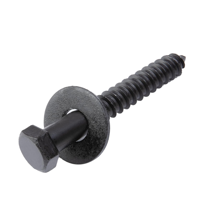 1/2" x 3-1/2" Lag Bolts (25 PCS) Black Lag Screws for Wood, Double Anti-Rust Coatings, Heavy Duty Hex Head with Washers 1/2"x3-1/2"
