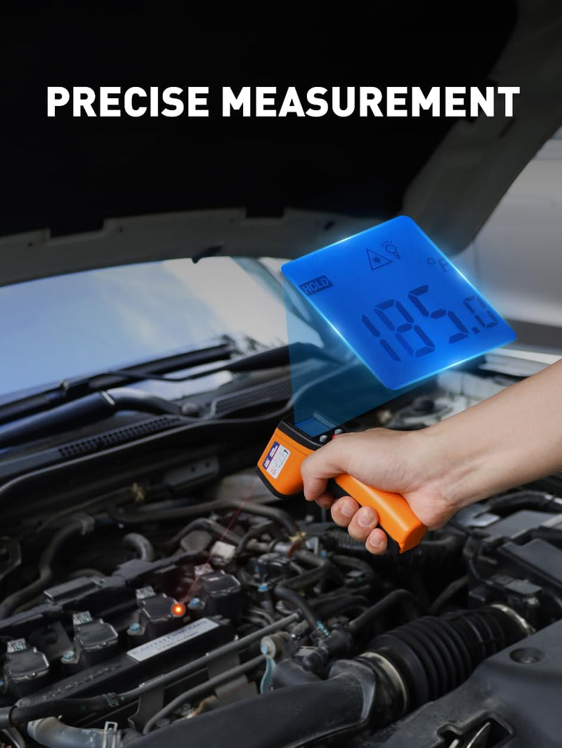 [Australia - AusPower] - SMART JERRY - Infrared Thermometer Gun | Non-Contact Digital Temperature Gun with -58°F to 788°F Range for Cooking, HVAC | Industrial & Home Use | Instant-Read with Backlit Display 