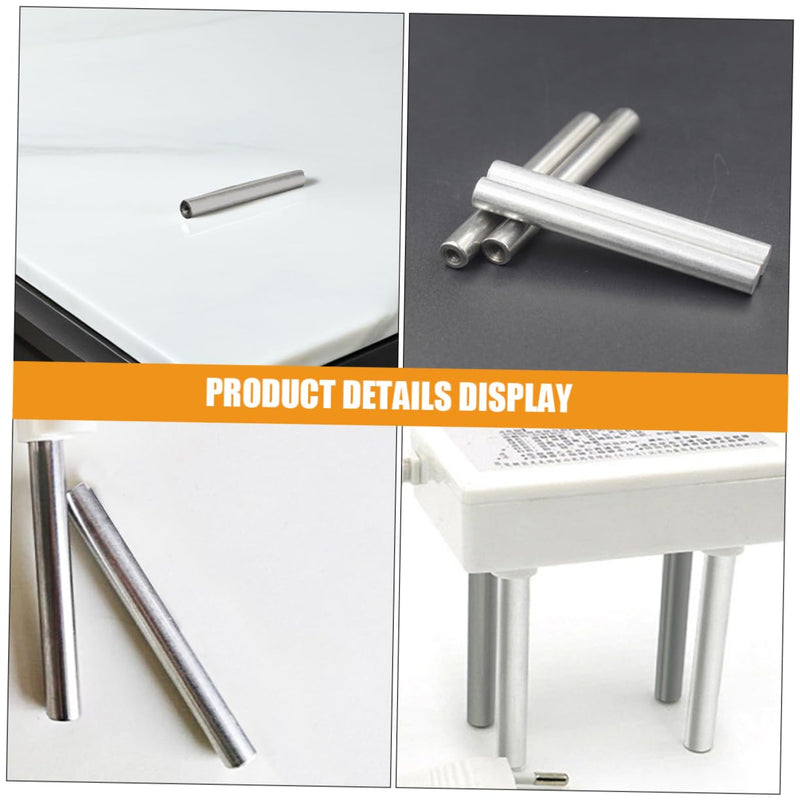 [Australia - AusPower] - Zerodeko 4pcs Electrolyzer Iron Rod for Magnetic Coils Iron Rod for Electromagnetic Core Iron Rod for Electromagnetic Projects Electromagnet Core Iron Rods Electric Rod Aluminum 