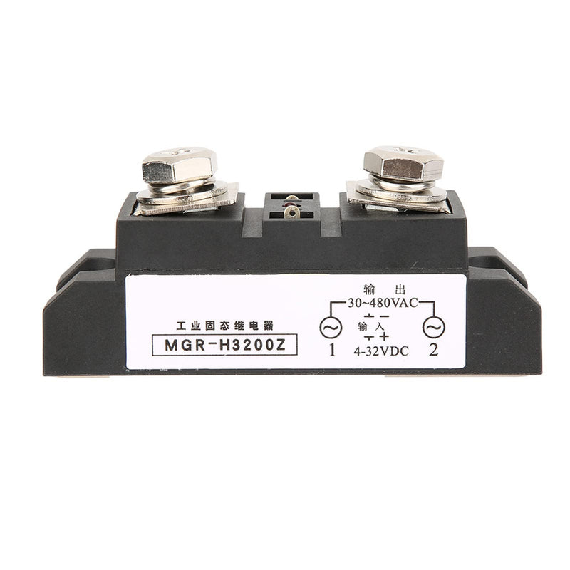 200A Industrial Solid State Relay, High Switching Speed Noiseless Industrial Solid State Relay Relay DC Control AC SSR Anti Vibration for Petrochemical Equipment