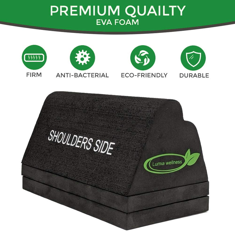 [Australia - AusPower] - Cervical Orthotic Traction Block, Firm, FSA/HSA Eligible, Spinal & Neck Alignment, Cervical Traction Device & Neck Stretcher 