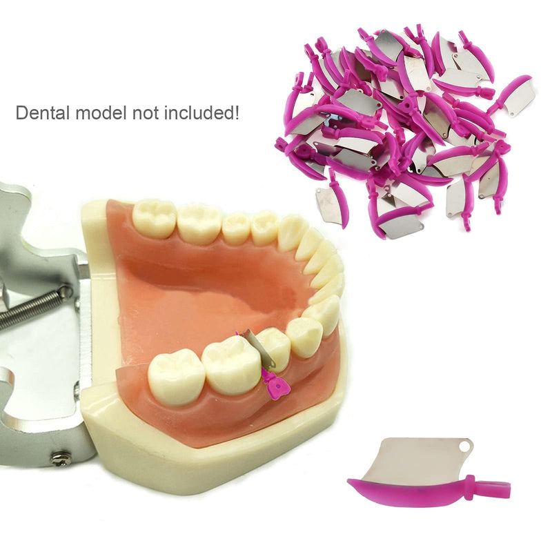 [Australia - AusPower] - Angzhili 120Pcs/3 Box Dental Plastic Wedge with Metal Blade,Proximal Wedge for Fill Tooth,3 Sizes 