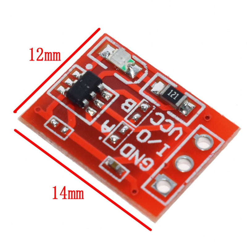 [Australia - AusPower] - JZK 10x TTP223 Self-Lock Capacitive Touch Switch Module, DC 2.5V - 5.5V Digital Capacitive Touch Sensor Switch Module, Single-Channel Transformation 