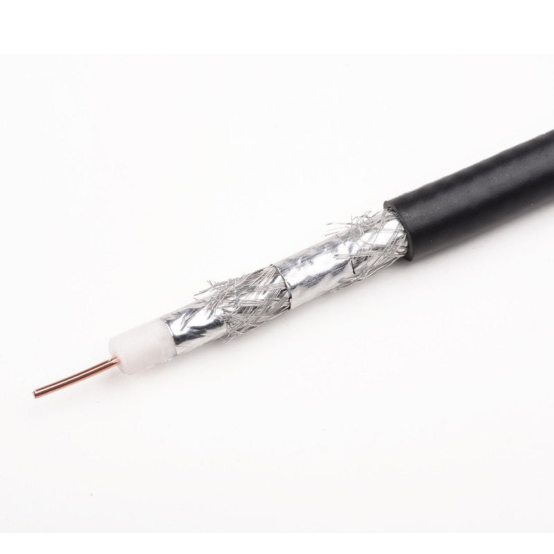 [Australia - AusPower] - Cable Matters 3-Pack RG6 Cable CL2 in-Wall Rated (CM) Quad Shielded Coaxial Cable 3 ft, RG6 Coax Cable Cord for TV, Digital Router, Satellite Receiver and More, in Black 