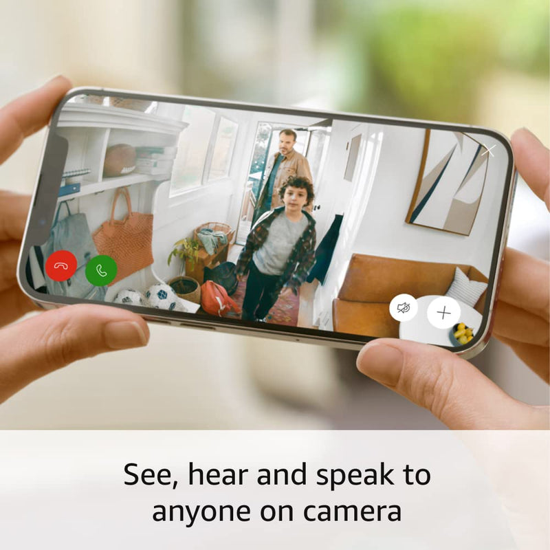 [Australia - AusPower] - Ring Indoor Cam (2nd Gen) | latest generation, 2023 release | 1080p HD Video & Color Night Vision, Two-Way Talk, and Manual Audio & Video Privacy Cover | Black 1 Camera Device only 