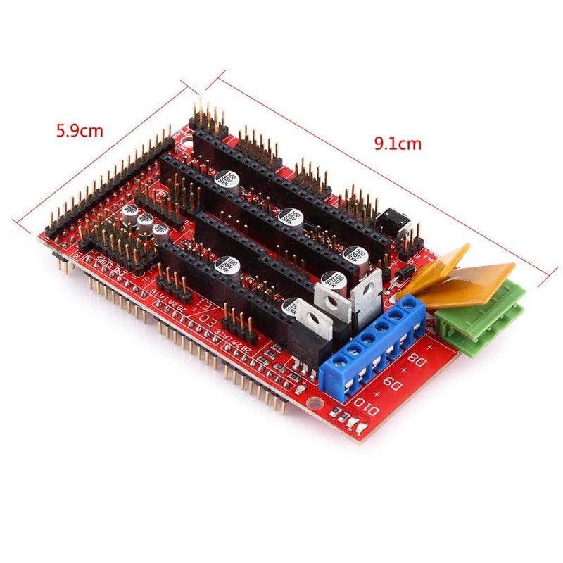 3D Printer Kit, 3D Printer RAMPS 1.4 Controller + MEGA 2560 R3 + A4988 with Heatsink USB Cable Jumper Kit,Small Package,Low Cost