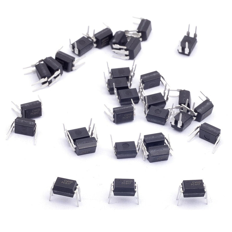 [Australia - AusPower] - 30Pcs Optocoupler PC817C 2.54mm Pitch 4 Pins DIP-4 Mounting Photo Coupler for Arduino (Pack of 30) CYT1056 