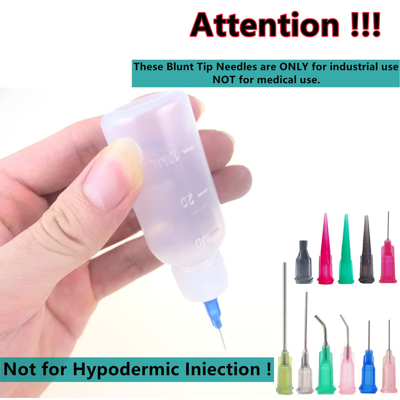 [Australia - AusPower] - 1ml, 3ml, 5ml, 10ml, 20ml Dispenser and 30ml+50ml Glue Bottle. 14ga, 16ga, 18ga, 20ga, 22ga, 25ga dispensing head and Caps. Measuring Liquids and Refilling (Dispenser Glue Bottle Set) 31 Pack 