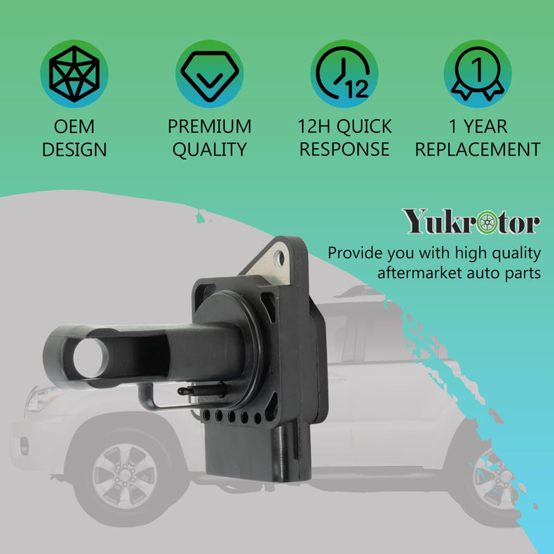 Mass Air Flow Sensor 22204-22010 MAF Sensor Compatible with 2000-2018 Toyota 4Runner Camry Corolla Prius Highlander RAV4 Tacoma Tundra Lexus ES300 ES300 Replaces OE# 22204-0C020 22204-0D030