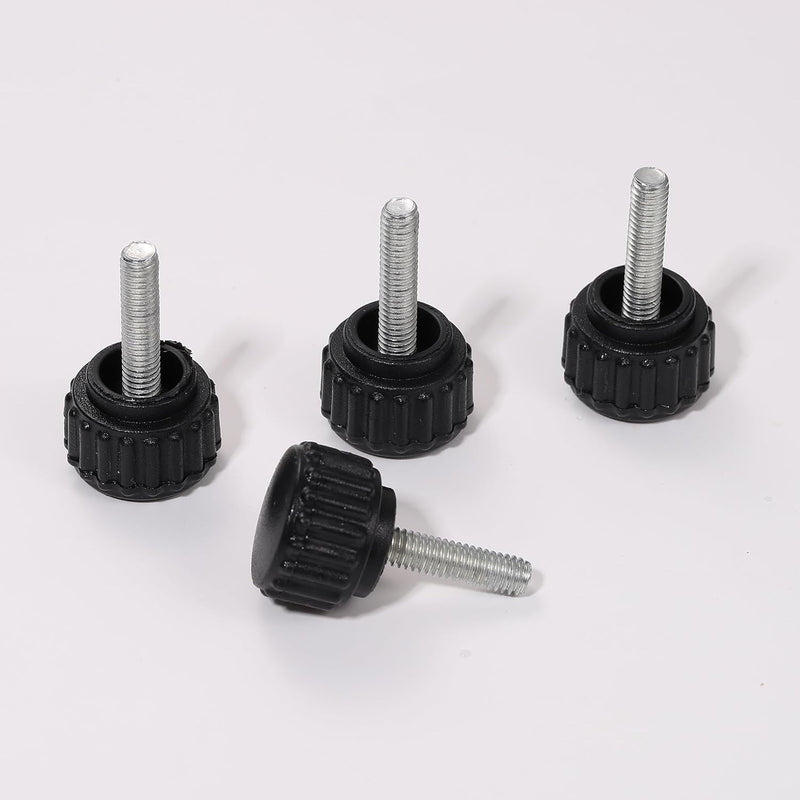 200 Pcs M4 x 15 mm Threaded Knurled Thumbscrew, Monitor Screws Vesa Mount Screws Carbon Steel Clamping Knobs Grip Thumb Screw Mounting Thumb Screw(200pcs) 200.0