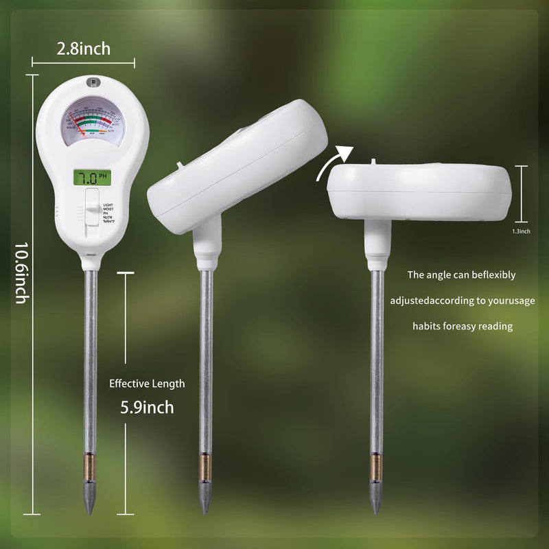 Soil Moisture Meter, Plant Water Monitor, Hygrometer Sensor for Gardening, Farming, Indoor and Outdoor Plants (Basic Style) Basic style