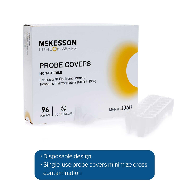 [Australia - AusPower] - McKesson LUMEON Probe Cover for Tympanic Thermometer, Non-Sterile, 96 Count (96 ct) 