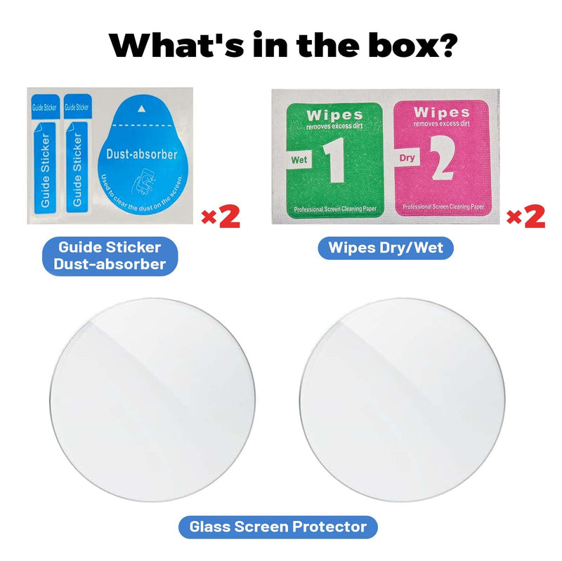 [Australia - AusPower] - 2 Pack Tempered Glass Screen Protector for EKO CORE 500™ Digital Stethoscope, 9H Hardness Bubble-Free Screen Protectors for EKO Stethoscope Accessories 