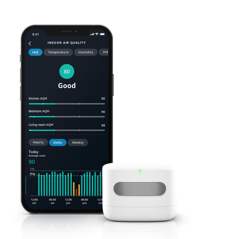 Amazon Smart Air Quality Monitor – Know your air, Works with Alexa 1-pack Smart Air Quality Monitor only