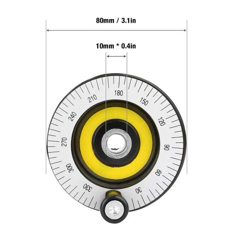 Garosa Milling Hand Wheel 10 * 80mm Round Handwheel Wheel Hand Crank Revolving Handle Wheel Solid Hand Wheel Scale Handwheel Machinery Accessory for Lathe Milling Machine Grinders