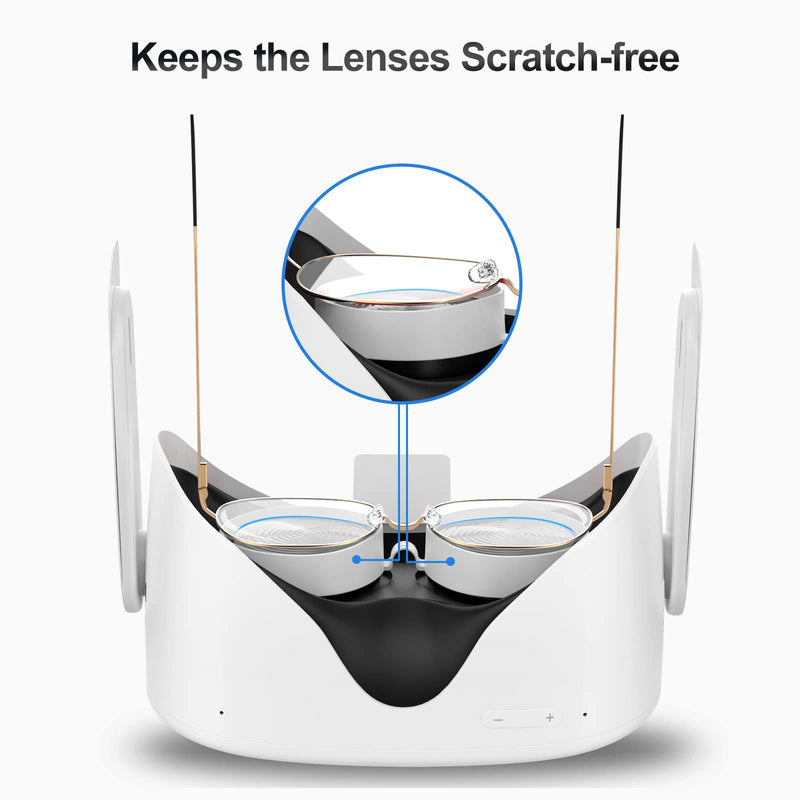 [Australia - AusPower] - SUPERUS Face Cover Pad & Glasses Spacer Compatible with Oculus/Meta Quest 2 Accessories, Enhanced Comfort, and Prevent Your Glasses from Scratching VR Lenses (White) Face Cover + Glasses Spacer(White) 