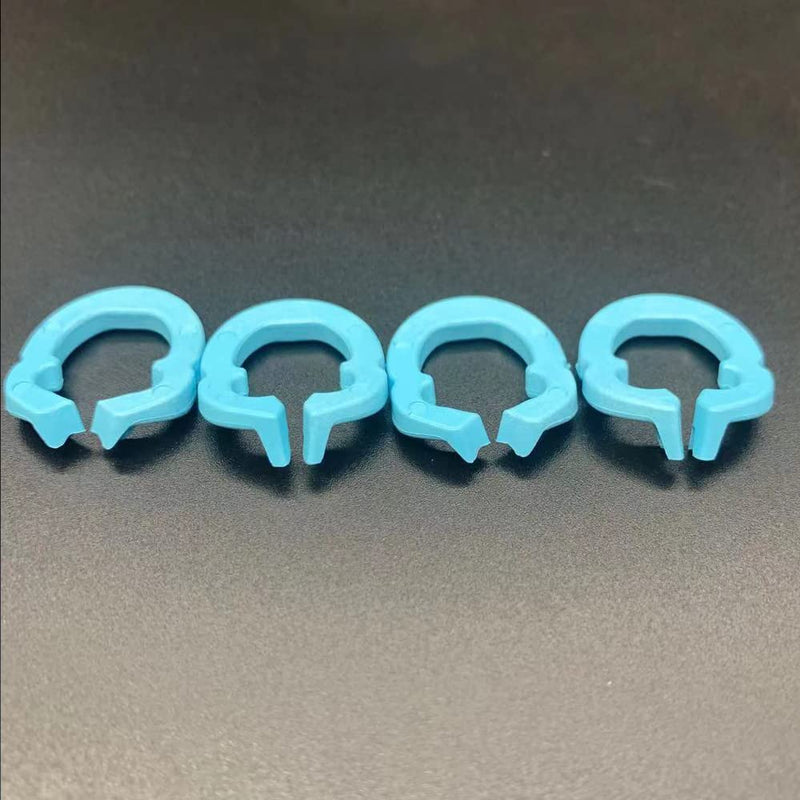 [Australia - AusPower] - 4PCS Dental Resin Clamping Ring Separator Ring Sectional Contoured Metal Matrices Holder Matrix Clips Autoclavable 