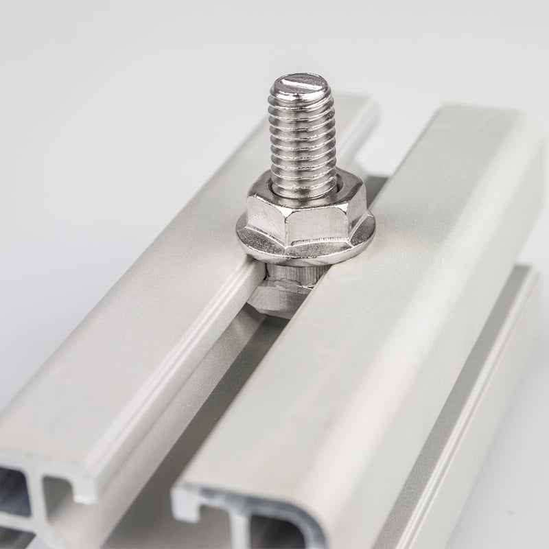 [Australia - AusPower] - uxcell T-Slot Bolts, 20pcs M6x25mm T Slot Drop-in Stud Sliding Bolts 304 Stainless Steel T Shape Screws for T Track 20 