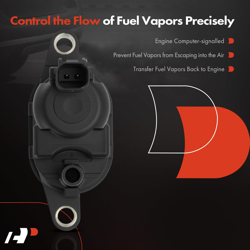 A-Premium Vapor Canister Purge Solenoid Valve Compatible with Honda Civic 2006-2011, Accord 2006-2012, Pilot 2009-2015, Odyssey 2011-2017, Ridgeline, Crosstour & Acura MDX, RDX, TSX, TL, ZDX, RL