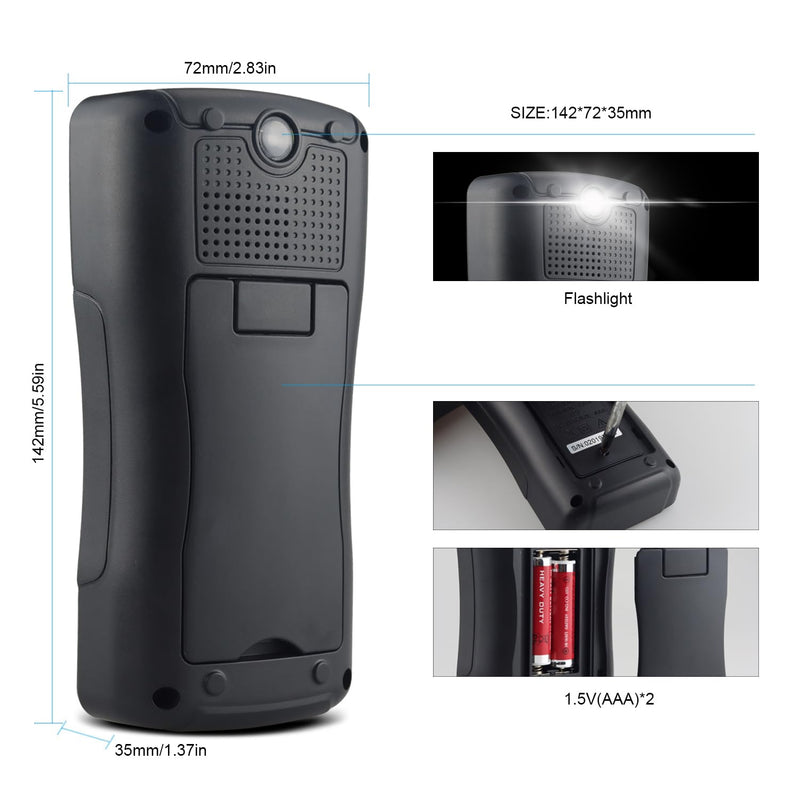 [Australia - AusPower] - Digital Multimeter Handheld Tester 2000 Counts with NCV Function Suitable for Home Industrial and Automotive Use Diode hFE Tester Smart Multimeter Electronic Service Tool KM-DM09 Series (KM-DM09A) KM-DM09A 