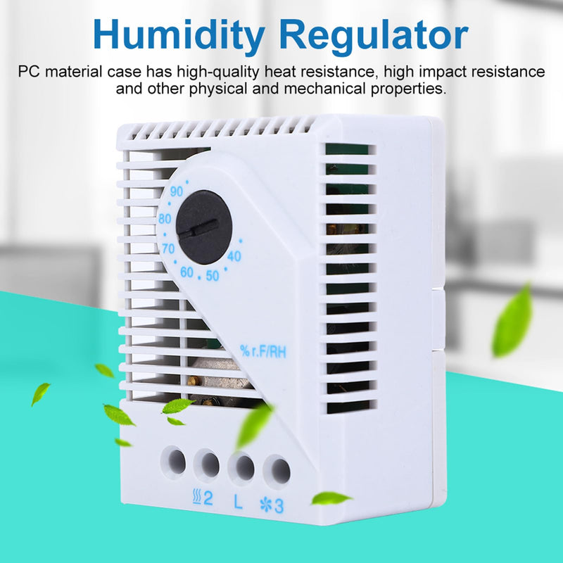 [Australia - AusPower] - Mechanical Humidity Controller hygrostat Hygrostat Fan Heater Humidity Adjuster hygrostat vmc for TV Cabinet 2 to 3 Pole Terminal Neutral Line 12 to 250 V (MFR012) Termoregolatori MFR012 