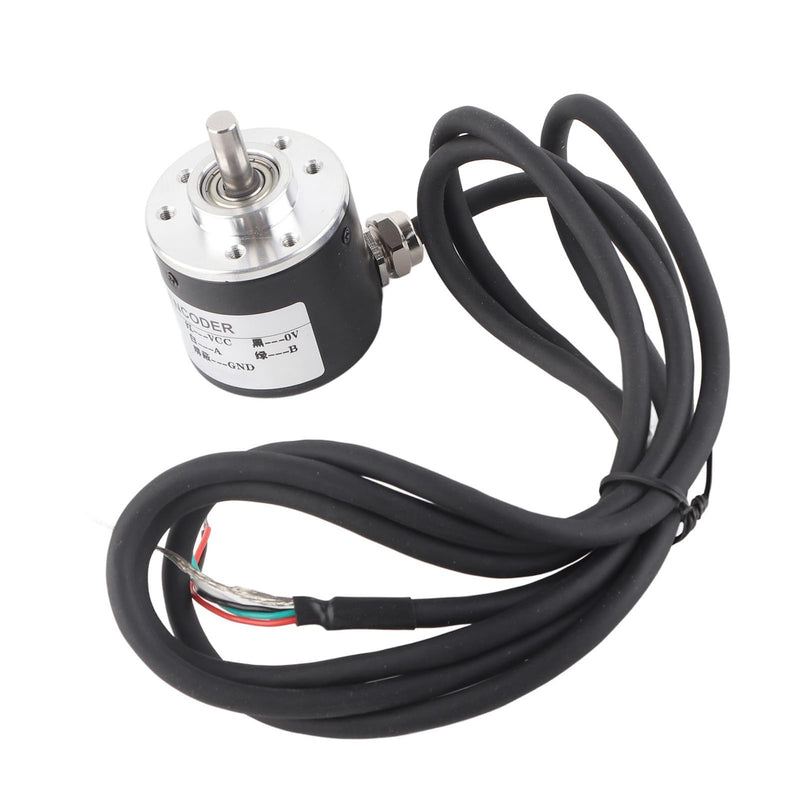 [Australia - AusPower] - Magnetic Incremental Rotary Encoder with Quadrature AB Phase Output, 6mm Shaft, 600 Pulses Per Revolution, DC 5 Volts to 24 Volts Wide Input Voltage 