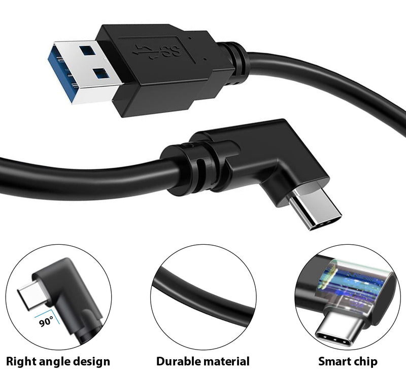 [Australia - AusPower] - 10FT Link Cable for Oculus Quest 2, Link Cable for Quest 2 High Speed Data Transfer Charging Cable USB 3.0 to USB C Cable Charger for Oculus Quest 2 Accessories VR Headset Gaming to PC 10 Ft (3M) 