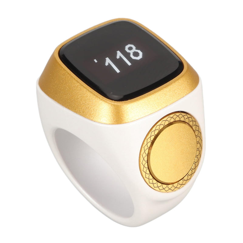 Hand Tally Counter Count Clicker, Bluetooth Counter for , 0.49in Screen, Electronic Counting Finger for Sport Casino Event School Training Activities (White)