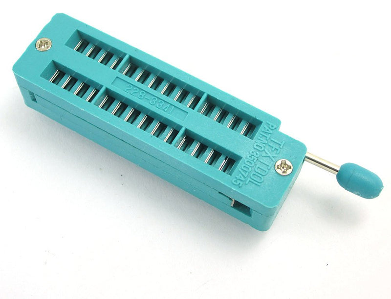 DollaTek 5PCS Universal IC Test ZIF Socket 28 Pin 2.54mm Distance for Microcontroller Chip Breadboard Programming ICs
