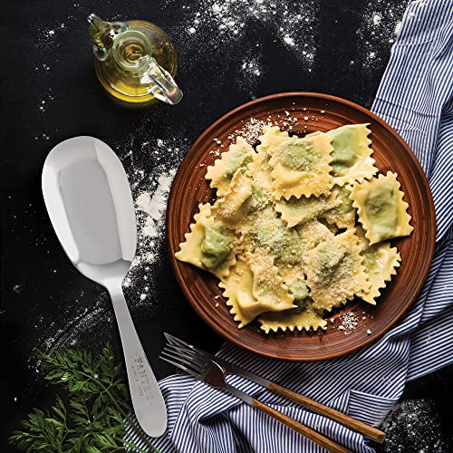 Fante's Pasta Serving Spoon, Stainless Steel, The Italian Market Original since 1906 (Pack of 2) Single (Pack of 2)