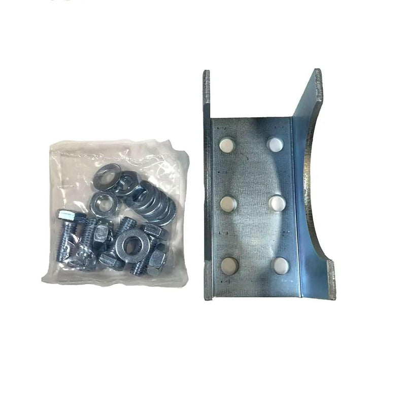 Ghost Controls AX4R Round Post Adapter Brackets to Adapt to 4 inch Round Steel Posts for Automatic Gate Opener Systems