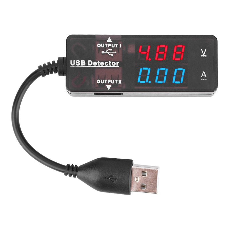 [Australia - AusPower] - YB26VA USB Detector, Lasting Duals Display USB Detector Voltmeter Ammeter Battery hatacity Tester for Mobile Phone Tablet Computer USB Device(Duals Color) 